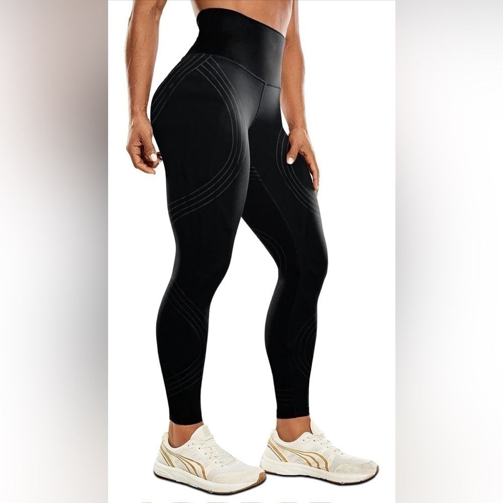 NWT Women's High Waist Workout Leggings Tummy Control Sz. M - Picture 9 of 11